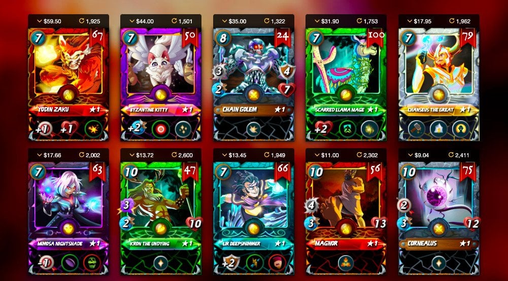 درآمد دلاری از بازی Splinterlands