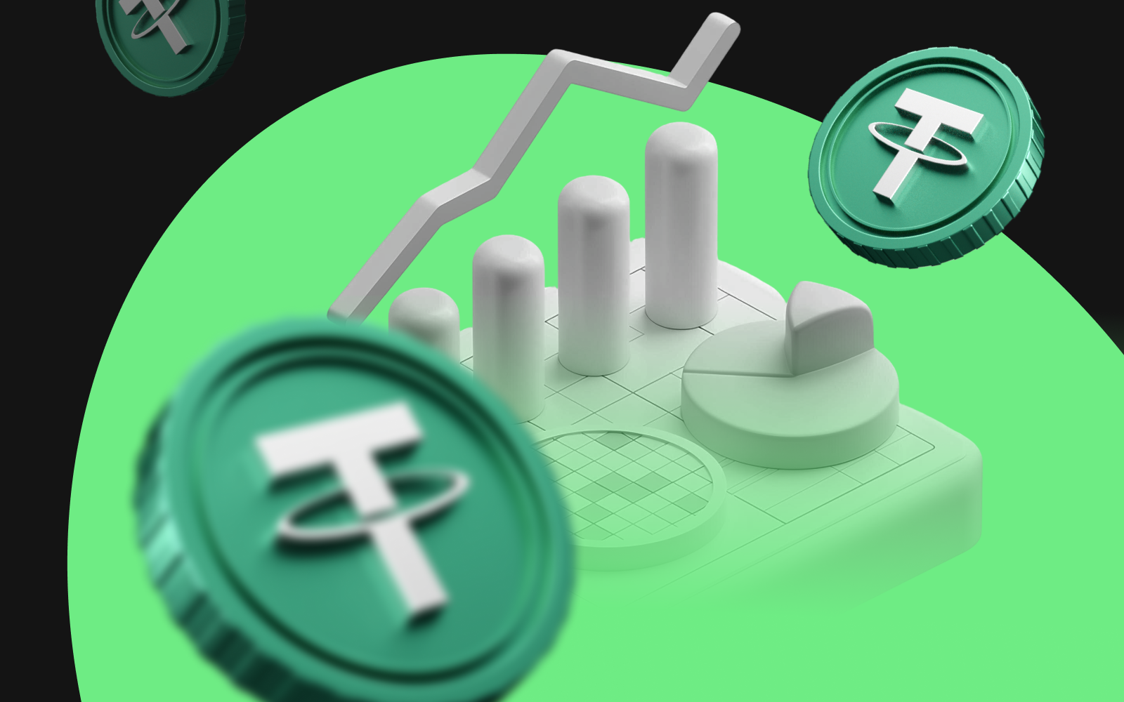 سود دلاری از تتر